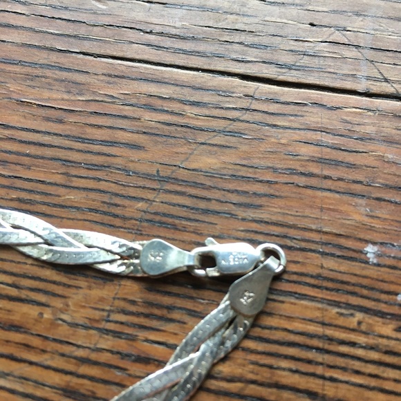 925 Sterling Silver Twisted Braided Bracelet - Picture 2 of 6